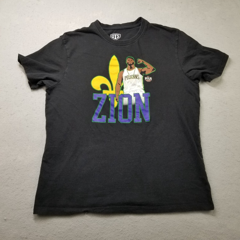 New Orleans Pelicans T-Shirt Mens Size M Black Zion Williamson OTS NBA